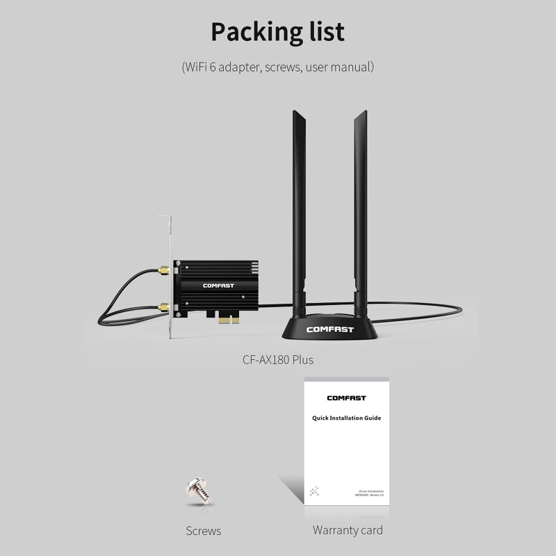 Usb Wifi Không Dây LI CF-AX180 Băng Tần Kép 2.4G / 5.8GHz 6 1800Mb