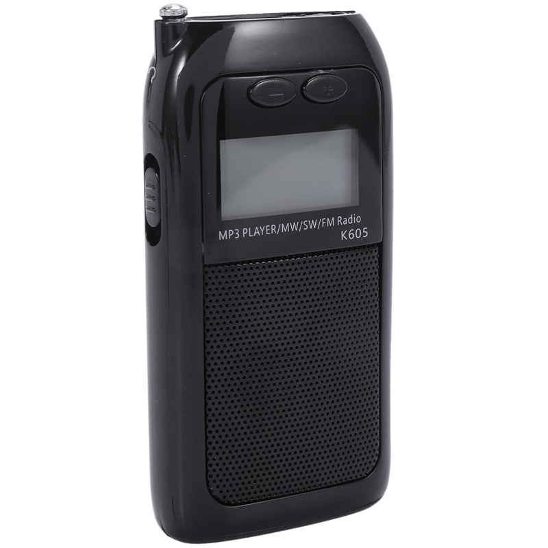 K605 Mini Pocket Radio Fm Am Sw Mw Digital Tuning Radio Receiver Mp3 Music Player Medium Wave / Short Wave / Fm Stereo Radio