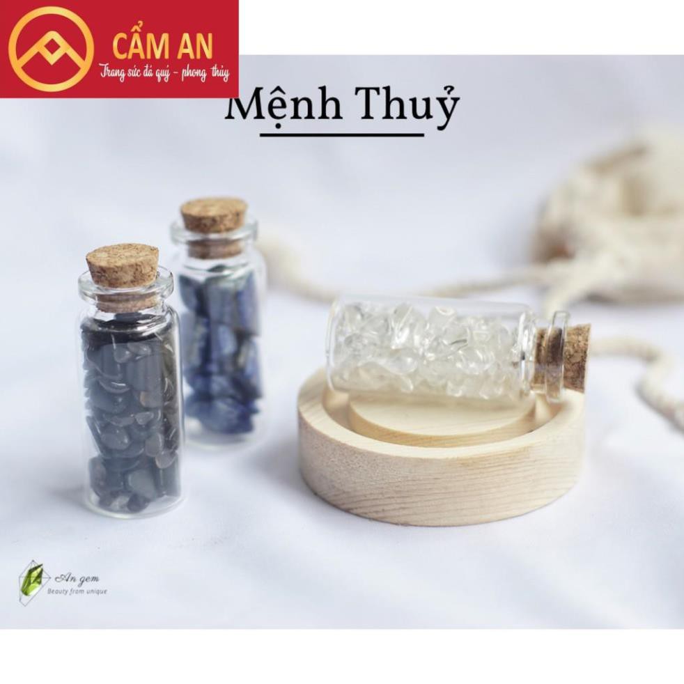 [giảm 10% tối đa 100K đơn 150K] Hũ đá mini thanh tẩy tarot CẨM AN JADE, đá vụn tự nhiên