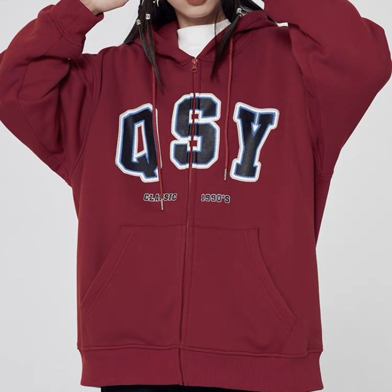 Áo Hoodie Zip QSY Basic 4 Màu Unisex