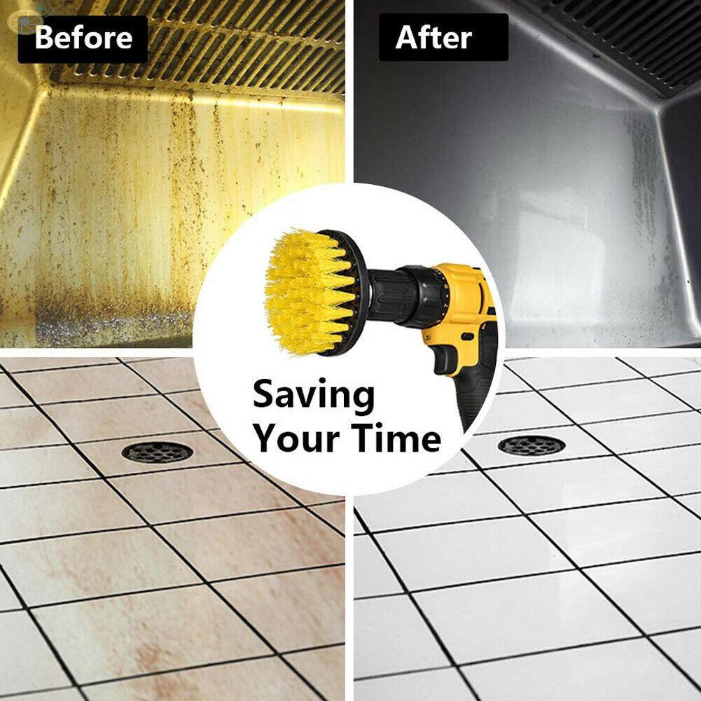 Bộ 4 Đầu Bàn Chải Vệ Sinh Gắn Máy Khoan Tiện Dụng