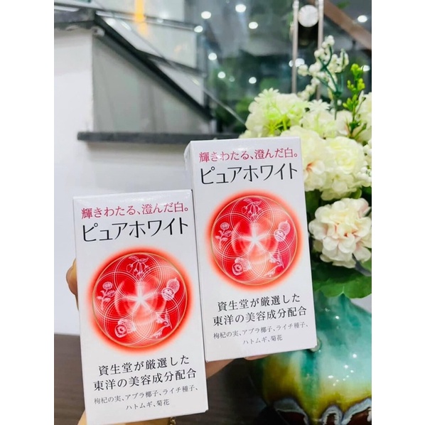 Pure White S.h.i.s.e.i.d.o dạng viên 240 Viên Uống Trắng Da Mờ nám Nhật Bản