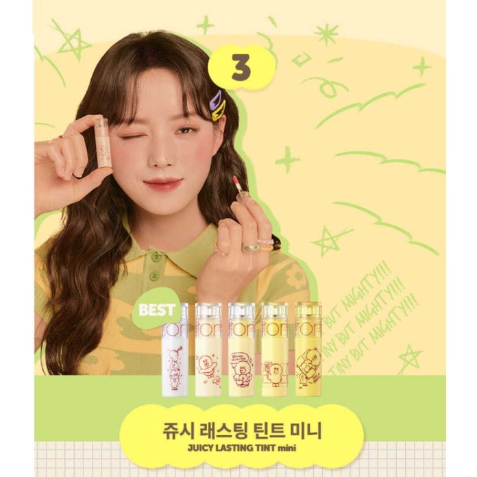 Son ROMAND X LINE FRIENDS Juicy Lasting Tint Special Mini Edition