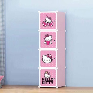 Tủ nhựa ghép 4 ô - tủ đựng đồ đa năng