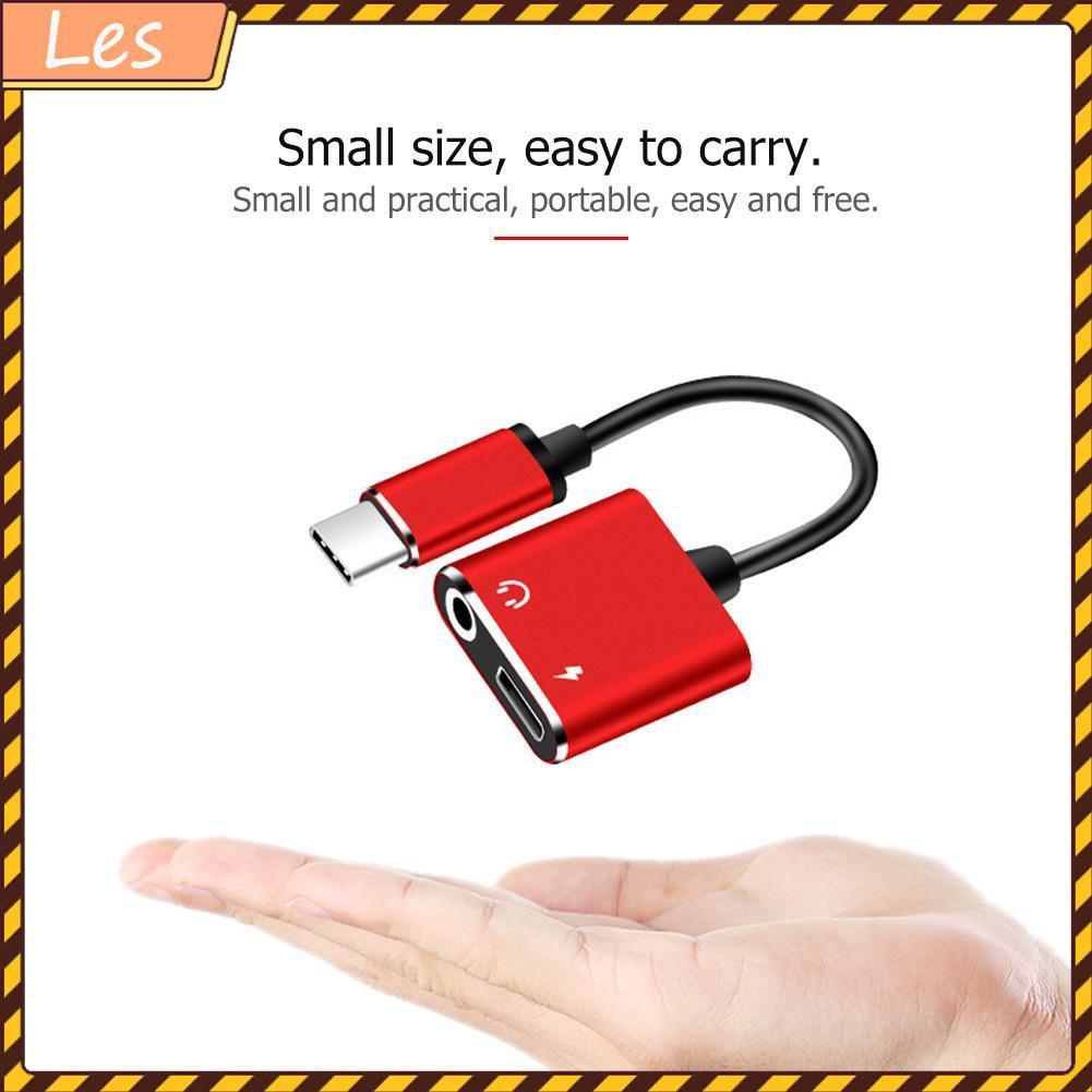 Bộ chuyển đổi 2 trong 1 type C sang cổng tai nghe 3.5mm cho Xiaomi Huawei