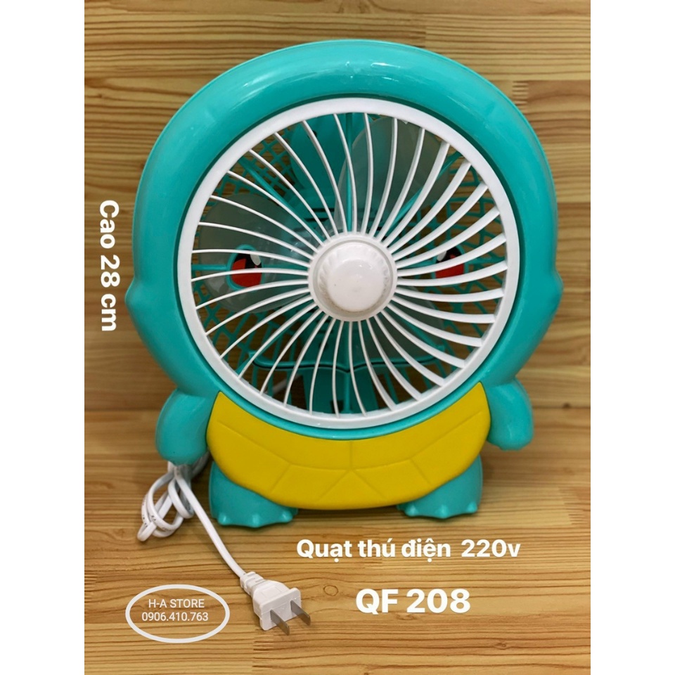 Quạt điện hình thú để bàn nhiều mẫu xài điện trực tiếp