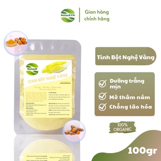 100GR Tinh bột nghệ vàng nguyên chất Organic - Handmade -BTN01