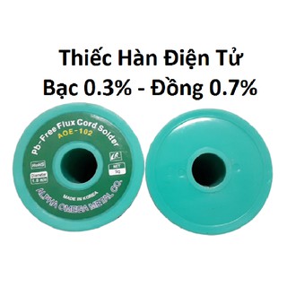 Thiếc hàn không chì nhập khẩu Hàn Quốc [Tặng thêm 5 mét dây 1.0mm khi mua từ 30 mét]