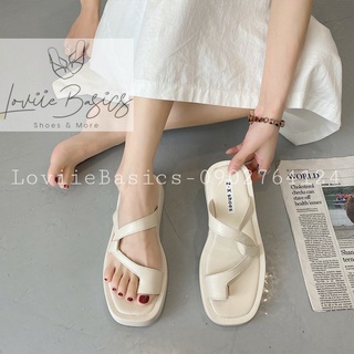 DÉP LÊ NỮ LOVIIE BASICS - DÉP NỮ THỜI TRANG ĐẾ BỆT QUAI KẸP ĐÍNH ĐÁ QUẢNG CHÂU D0650 D220349