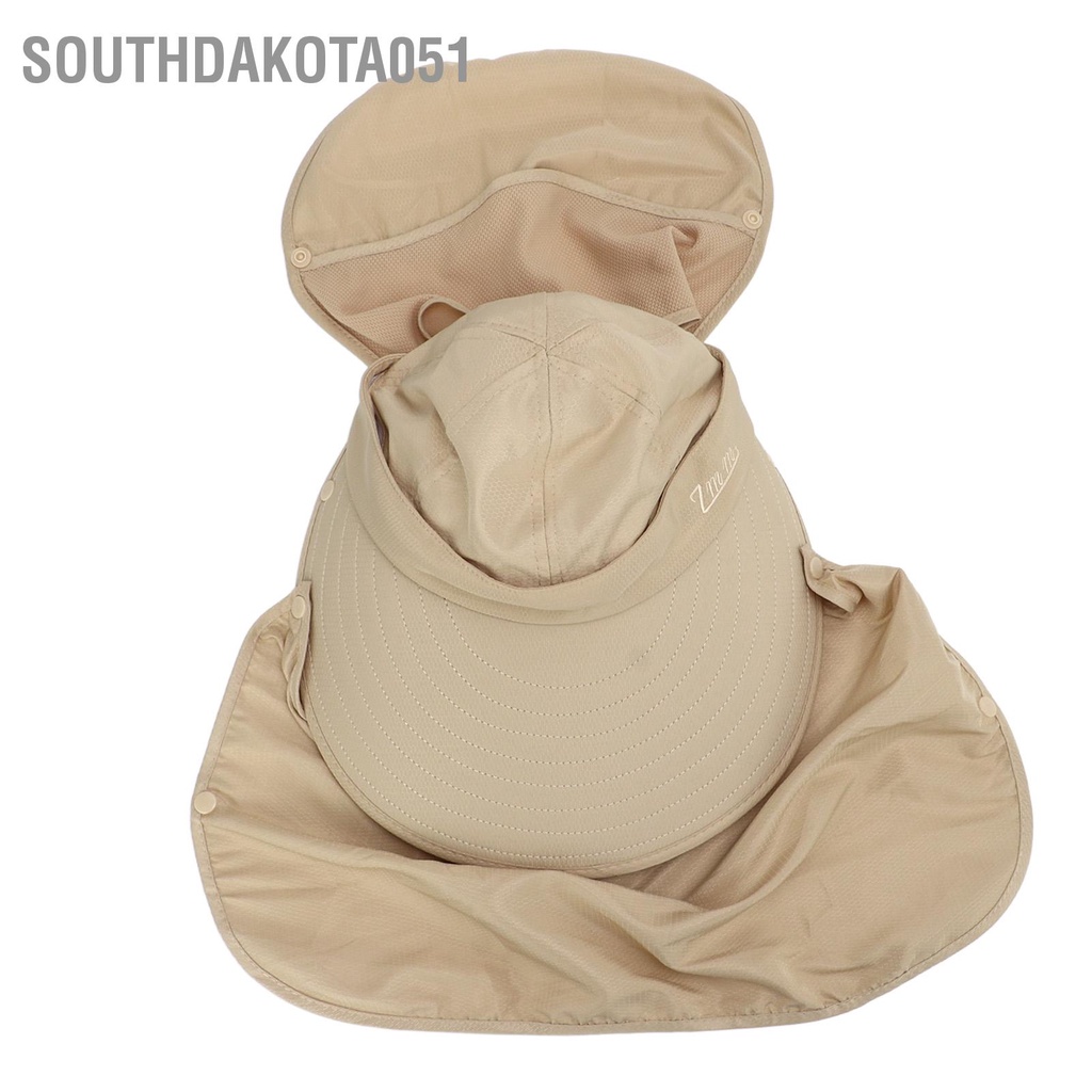 Southdakota051 Đi xe đạp ngoài trời Mũ chống nắng có cạnh lớn Mặt che Che chắn tia cực tím Bộ mũ câu cá