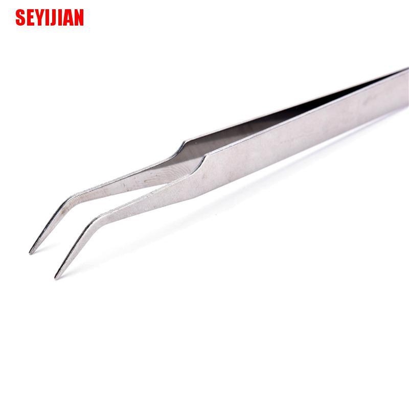 (SEY) 2 X Stainless Steel Eyelash Gems Pick Tools Cosmetic Tweezers Nail Art Supplies