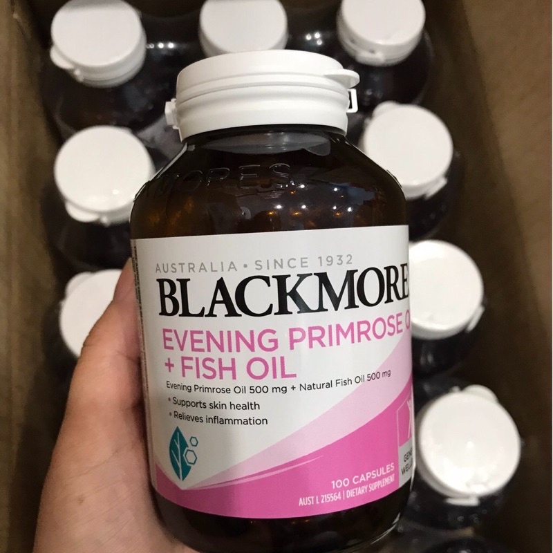 Tinh Dầu Hoa Anh Thảo+ Dầu Cá Blackmores Evening Primrose Oil+ Fish Oil 1000mg 100 viên