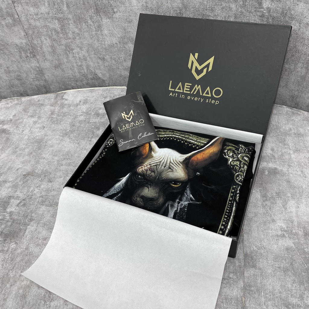 Áo thun LAEMAO chất liệu cotton tay lỡ form oversize MAFIA SPHYNX