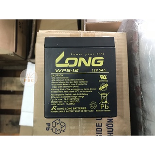 Ắc Quy Kín Khí (VRLA AGM) LONG 12V-5Ah (20HR), WP5-12, F2 - (PDC-TECH)