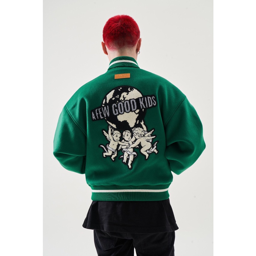 ÁO KHOÁC BOMBER Varsity Jacket A FEW GOOD KIDS MÀU XANH