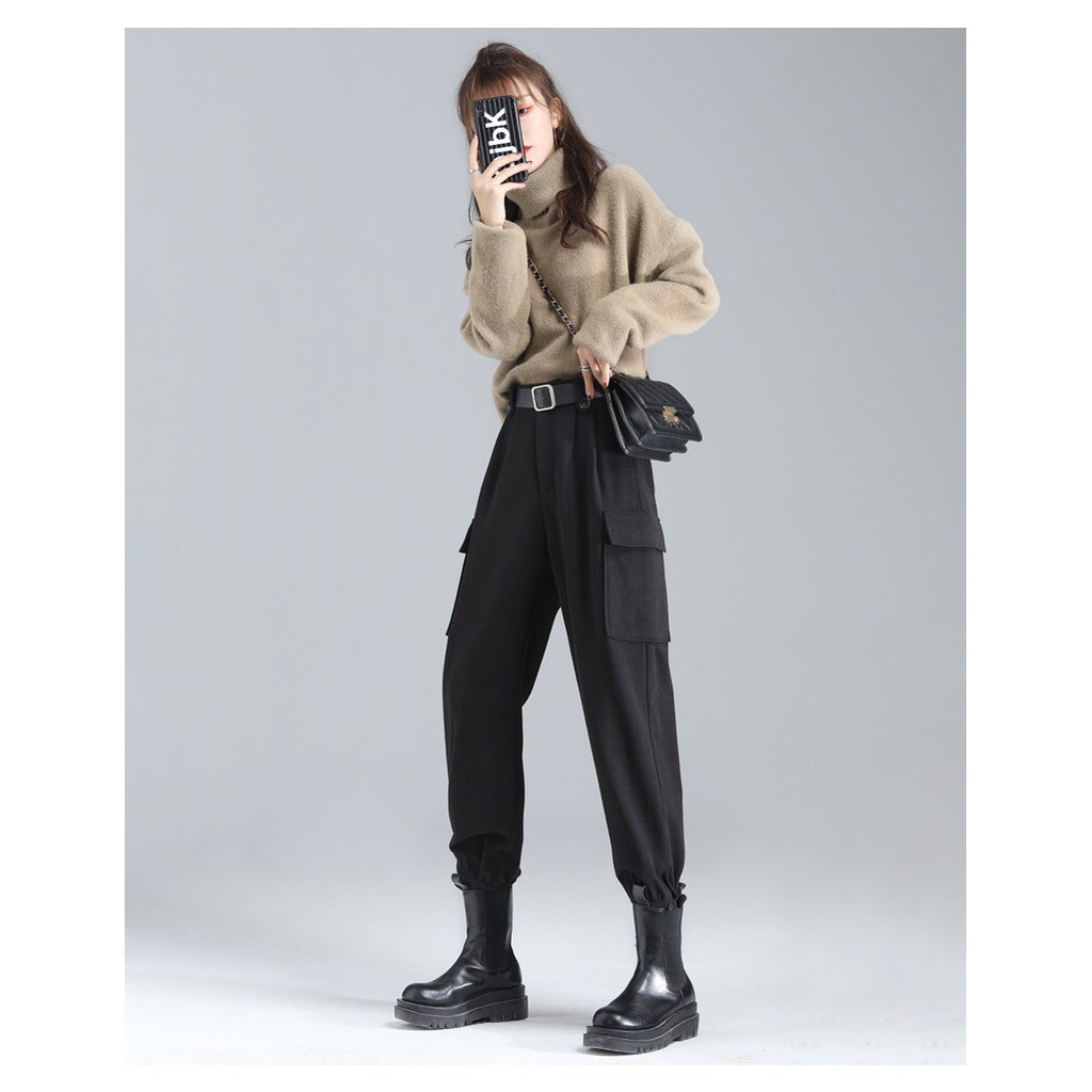 [Mã WASTMAY giảm 15% tối đa 30K đơn 150K] Quần Tây Jogger TÚI HỘP Màu Đen Basic BC154 | BigBuy360 - bigbuy360.vn