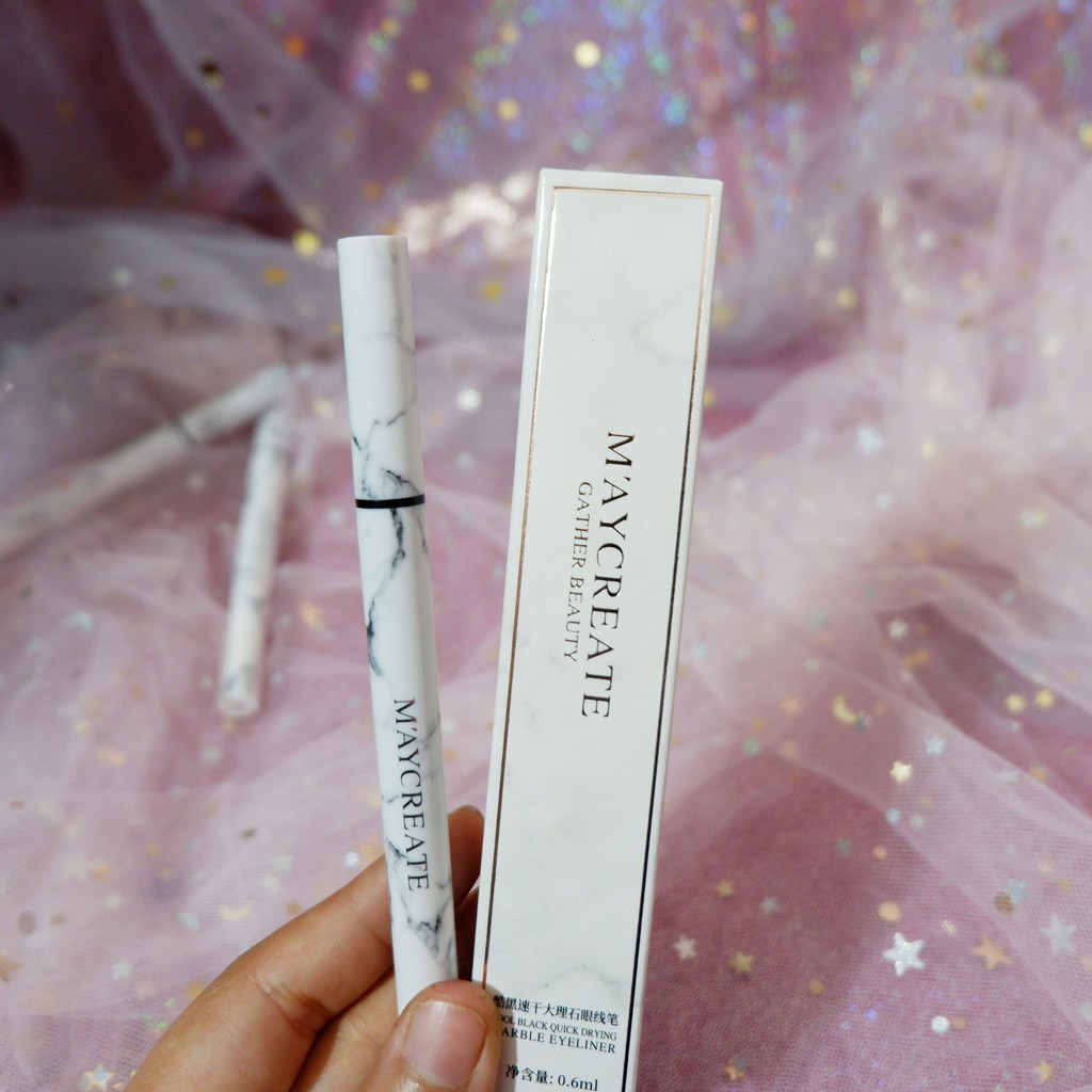 Kẻ mắt nước lâu trôi Maycreate cool black quick drying marble eyeliner | BigBuy360 - bigbuy360.vn