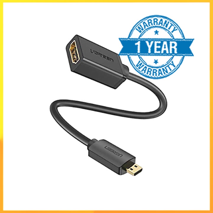 Cáp chuyển đổi Micro HDMI sang HDMI dài 20cm chính hãng Ugreen_adapternguongiare