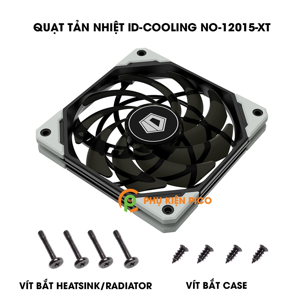 Quạt tản nhiệt case máy tính ID-COOLING NO-12015-XT 12cm - Quạt fan case ID-COOLING