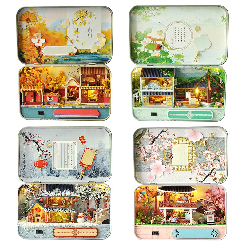 Cutebee DIY Nhà búp bê Tự làm bằng gỗ TH