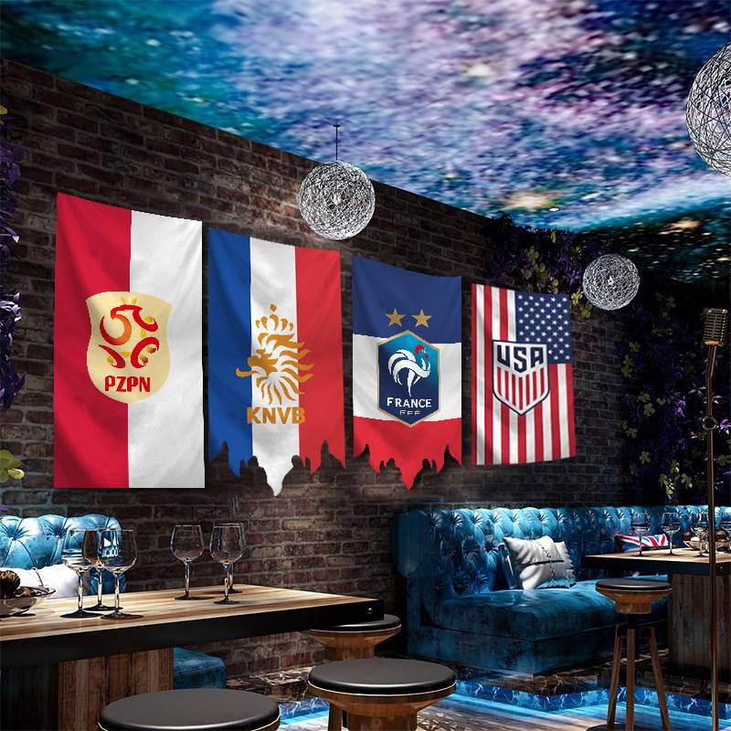 Cờ Các Nước Tham Gia World Cup 2022 Treo Trang Trí Tiệc