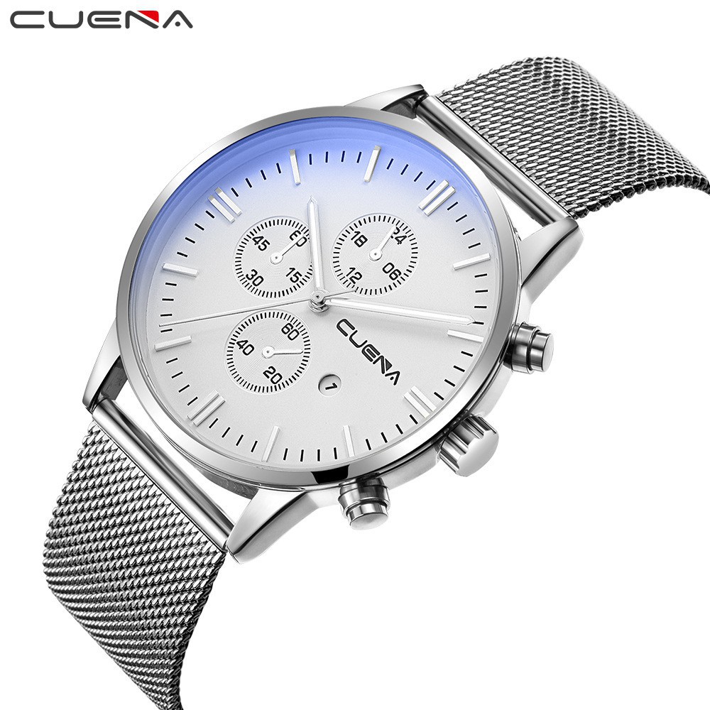 Đồng Hồ Nam CUENA CUE3VL Chính Hãng Dây Lưới Thép Nhuyễn Tuyệt Đẹp | BigBuy360 - bigbuy360.vn