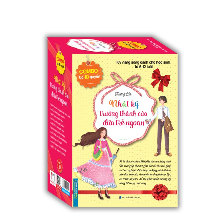 Sách - Combo bộ 10 cuốn Nhật ký trưởng thành của đứa trẻ ngoan (TẶNG 556 CÂU ĐỐ) Kèm Quà tặng