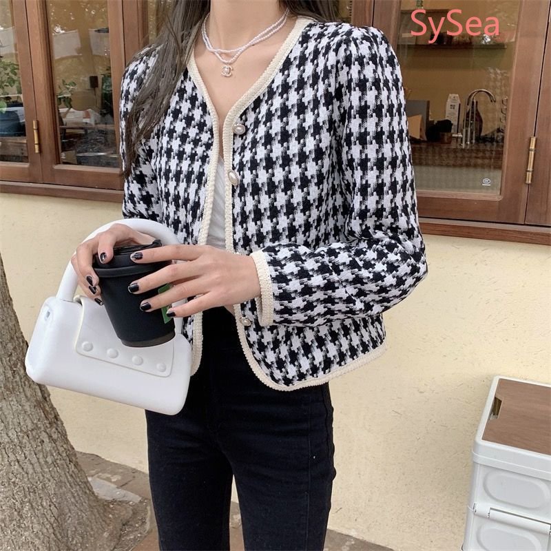 Áo Khoác Ca Rô Thời Trang Mùa Thu Hàn Quốc Dành Cho Nữ