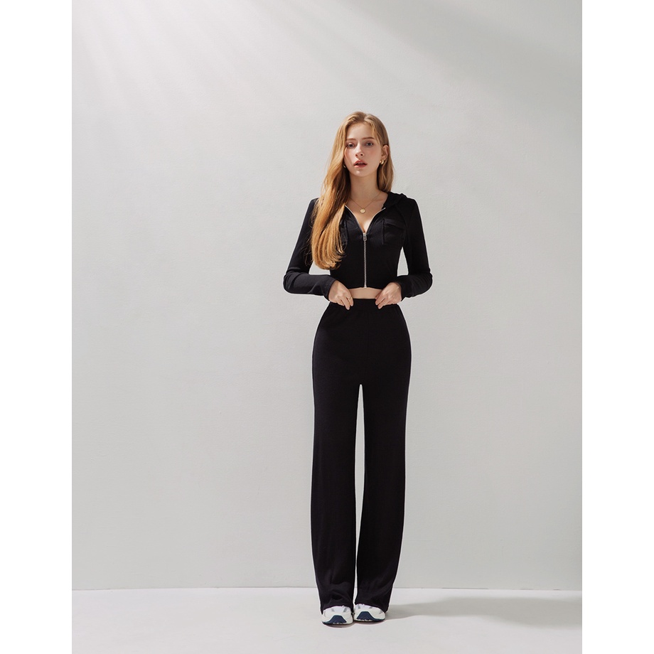 Quần dài ống loe 2 túi sau nữ Air Space 2130123010