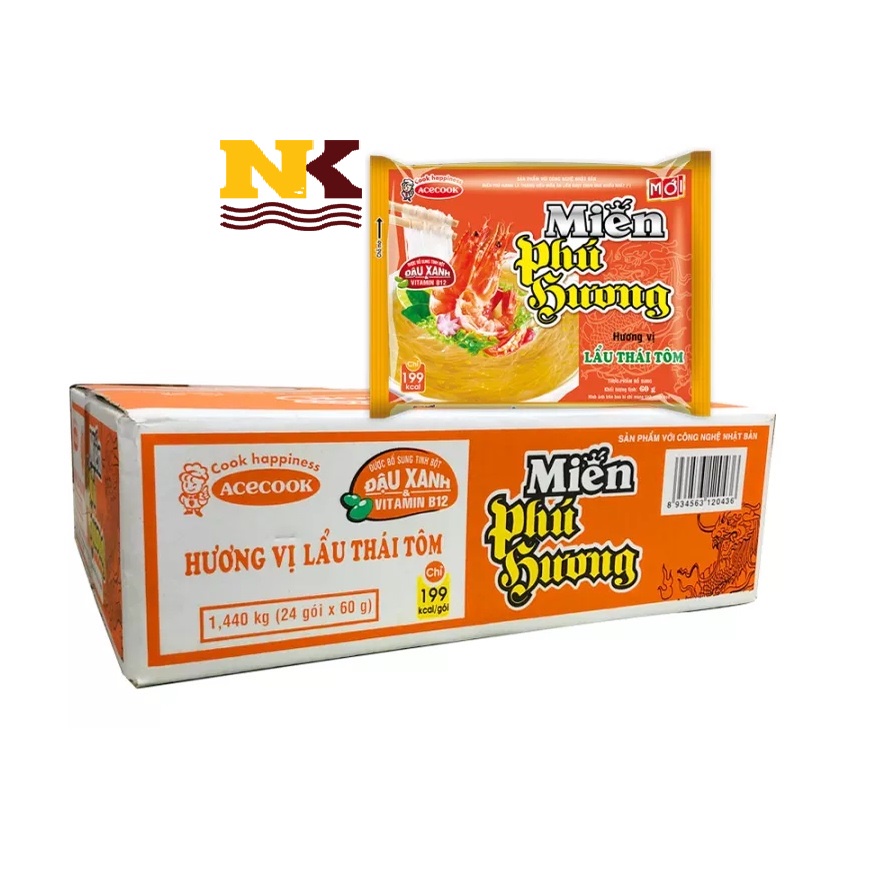 Miến phú hương lẩu thái tôm 68g x 24 gói