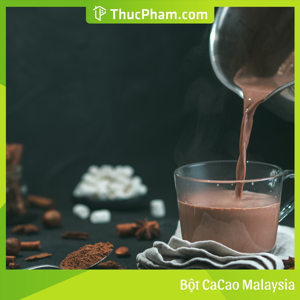 Bột Cacao Nguyên Chất 100% Malaysia - 100g - Hương Vị Đậm Đà, Thơm Ngon Cho Ly Trà Sữa, Đồ Uống Của Bạn