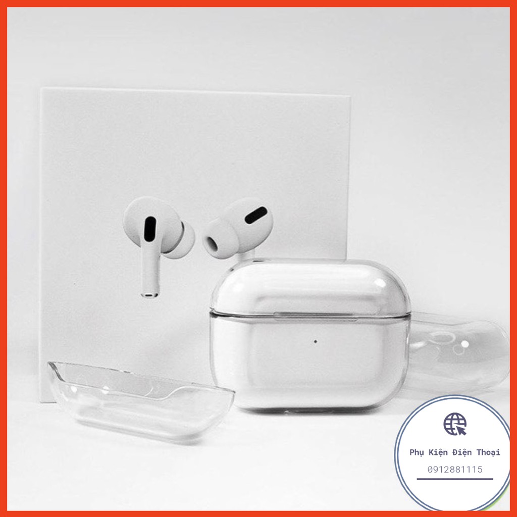🍀 🌟 Case airpods pro  1 2 🌟 Vỏ bọc Clear silicon dẻo đựng tai nghe không dây trong suốt siêu đẹp