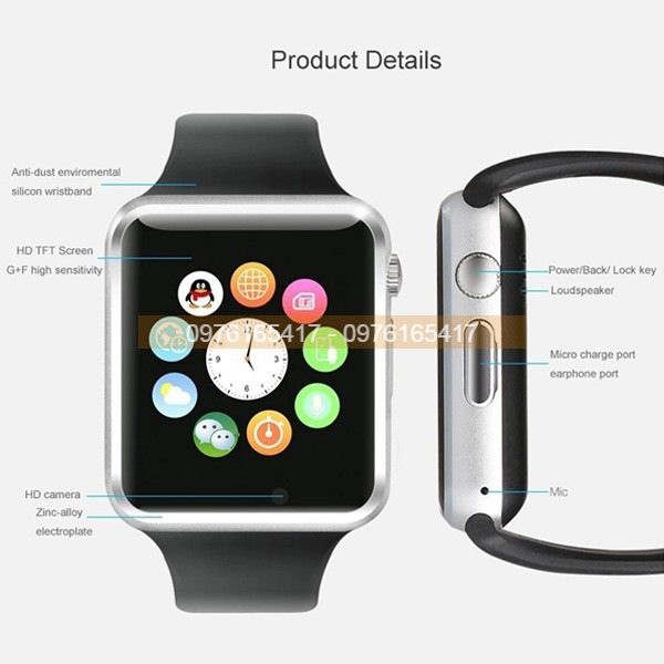 Đồng Hồ Smart Watch A1 kiểu dáng Apple Watch