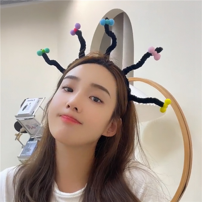 Băng Đô Cài Tóc Màu Đen Hình Phù Thủy Vui Nhộn Cho Tiệc Halloween