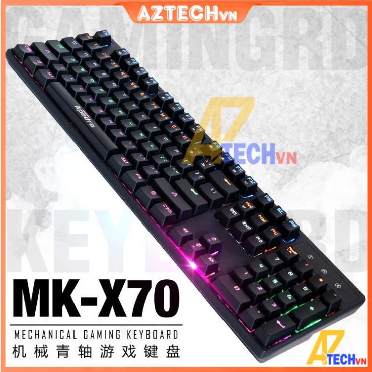 BỘ BÀN PHÍM CƠ, KEYBOARD APEDRA MK X70 - LED RGB CHUYÊN CHƠI GAME ESPORT - BẢO HÀNH 12 THÁNG