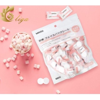 1 viên mặt nạ nén miniso (ảnh thật+video hdsd ) - mikeche.hair