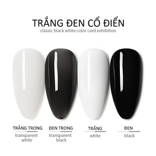 Sơn Gel AS RED | Màu Trắng Đen Cơ Bản