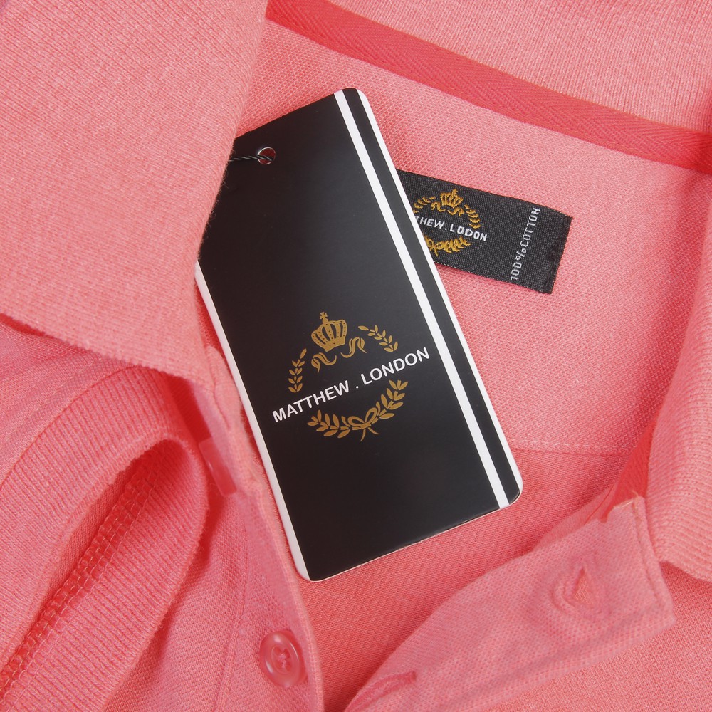 [Mã SKAMCLU7 giảm 10% Tối Đa 50K đơn 0Đ] [99K] Áo Polo Matthew 2 màu Cam - Hồng đỏ PLMT1 - Leo Vatino | BigBuy360 - bigbuy360.vn