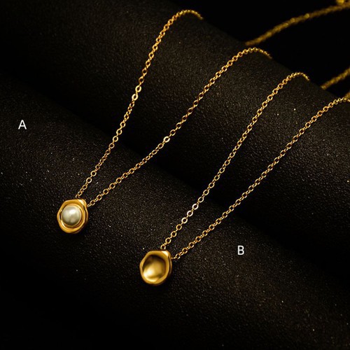 Dây Chuyền Nữ Mặt Nhỏ Xinh Titan Ko Đen TT 3004