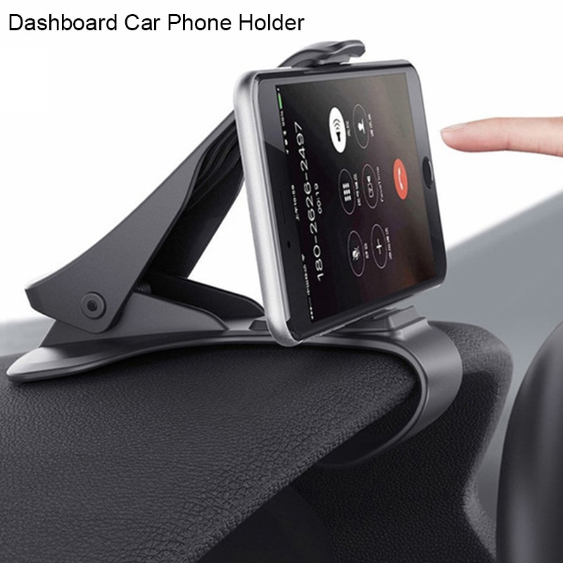 [Stock] Adjustable 360 Degree Car Phone Holder ,Universal  Navigation Dashboard In Car Mobile Support Clip, Fold Holder Car Phone Kickstand