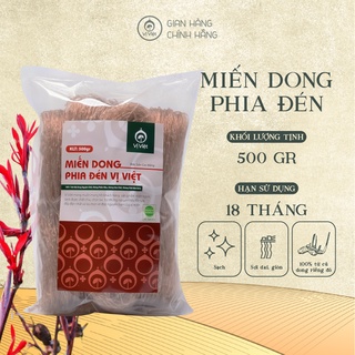 Miến Dong Phia Đén Cao Cấp VỊ VIỆT  (Đặc Sản Cao Bằng)  500 Gam, 100% Từ Củ Dong Riềng Đỏ,  Sợi Dai, Giòn, Sạch