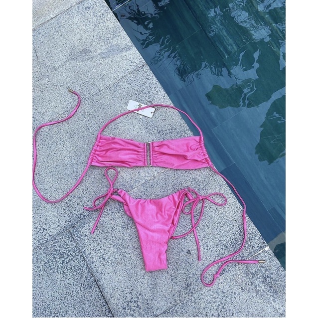 Set bikini Martini hồng, đồ bơi thiết kế màu hồng, nâng ngực siêu đỉnh, bikini thiết kế chất liệu mềm mại