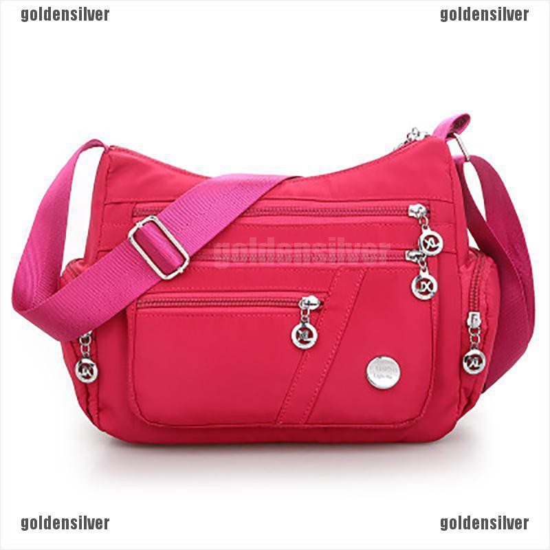 Túi Đeo Vai Bằng Nylon Chống Nước 6 Màu Tùy Chọn Thời Trang Cho Nữ