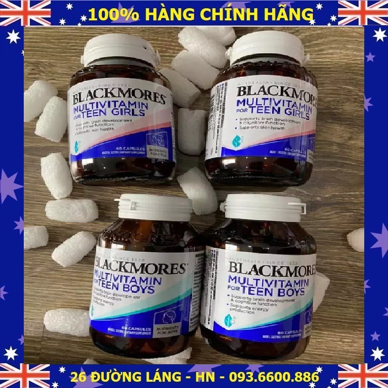 Viên uống bổ sung vitamin tổng hợp Blackmores cho bé trai/bé gái  (BLACKMORES MULTIVITAMIN FOR TEENGIRLS AND TEENBOYS)