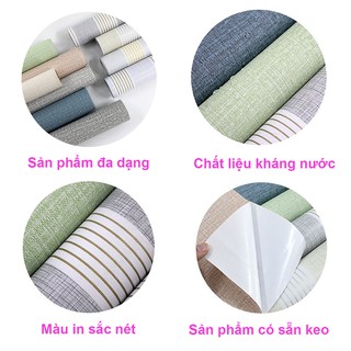 Giấy dán tường có keo sọc xám