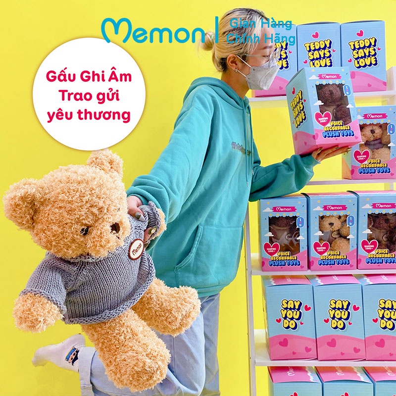 Gấu Bông Ghi Âm Cao Cấp Memon