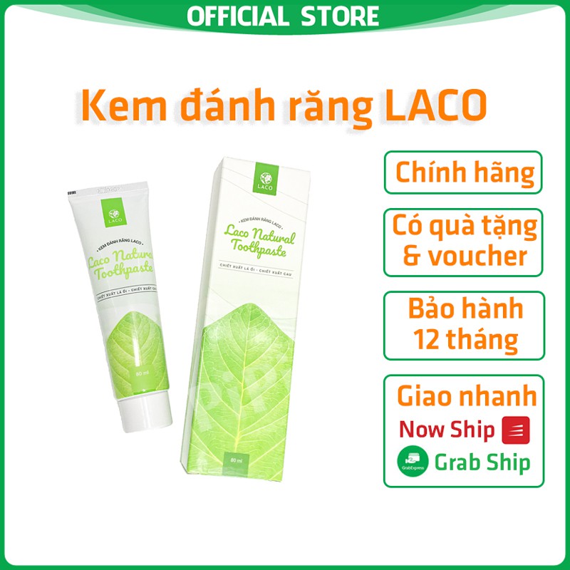 Kem đánh răng Laco Organic - Khắc phục ê buốt, trắng sáng, cho mẹ bé người cao tuổi niềng răng