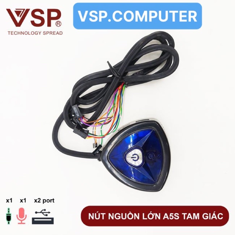 SIEU KHUYẾN MẠI  Combo 2cái Nút Nguồn Lớn 05 Aone A5S Tam Giác - Tròn  Chính Hãng