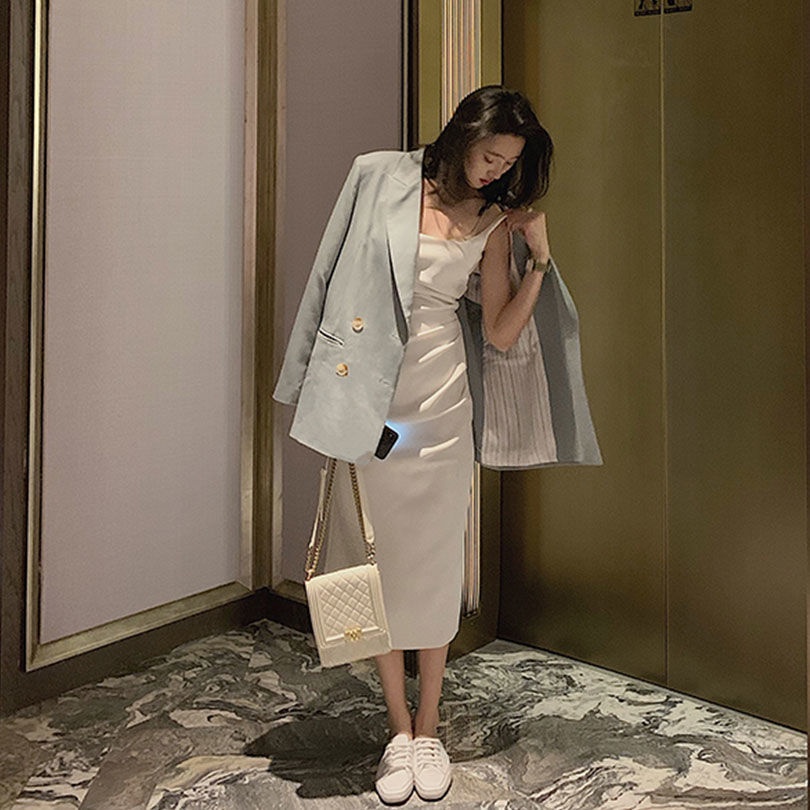 Đầm Hai Dây Kiểu Pháp Thời Trang Mùa Hè 2022 Cho Nữ