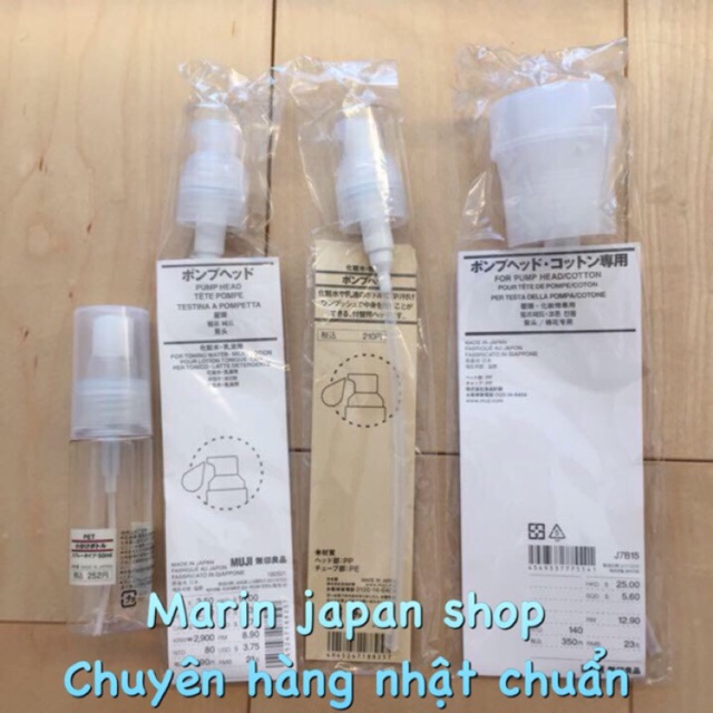 (Nhiều mẫu chọn)ĐẦU VÒI XỊT MUJI SPRAY HEAD Nhật Bản